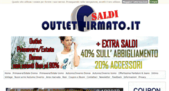 Desktop Screenshot of outletfirmato.it