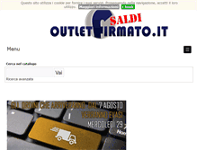 Tablet Screenshot of outletfirmato.it